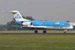 KLM - Cityhopper, PH-KZA, Fokker, F-70, 07.10.2013, AMS, Amsterdam, Netherlands        
