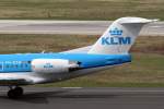 KLM cityhopper, PH-KZB, Fokker, 70 (Seitenleitwerk/Tail ~ neue KLM-Lkrg.), 03.04.2015, DUS-EDDL, Düsseldorf, Germany