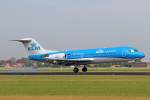 KLM Cityhopper, PH-KZM, Fokker F70, 4.Juli 2015, AMS Amsterdam, Netherlands.