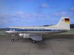 Selbst gebautes Modell der IL-14P DM-SAF im Maßstab 1:72.