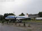 Iljuschin IL-14 Passagierflugzeug der ehemaligen ostdeutschen Deutschen Lufthansa. Ausgestellt im Technikmuseum Hugo Junkers in Dessau, 16.08.2012. 