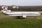 Biman Bangladesh DC-10 S2-ACR auf dem Taxiway zur 15 in BHX / EGBB / Birmingham am 23.02.2014