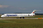 Spanair, EC-GAT, McDonnell Douglas MD-83, msn: 49709/1542, 02.September 2007, GVA Genève, Switzerland.
