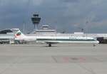 Bulgarien Air Charter Mc Donnell Douglas MD 82 LZ-LDF Flughafen Mnchen 27.06.2010