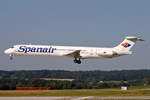 Spanair, EC-GVO, McDonnell Douglas MD-83, msn: 49642/1421,  Sunspot , 18.Juli 2006, ZRH Zürich, Switzerland.