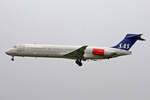 SAS Scandinavian Airlines, LN-RMU, McDonnell Douglas MD-87, msn: 53340/1967,  Jarl Viking , 29.August 2008,  ZRH Zürich, Switzerland.