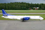 Blue 1, OH-SAT, Saab 2000, msn: 42, 25.Juli 2005, VAA Vaasa, Finnland.