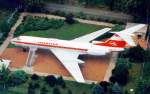 Tu 134 A - Interflug DDR-SCZ - Juni 1995 Ausstellungsstck Nhe Merseburg.