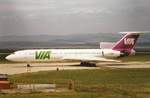 Air Via Bulgarian Airways, Tupolev TU-154M LZ-MIG @ Bourgas (BOJ) / 22.Aug.1999