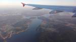 Luftaufnahme nach dem Start von Stockholm Arlanda (ARN) aufgenommen aus einer Maschine von Air Berlin am 29.04.2016