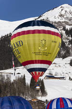 Private, G-HHPM, Cameron, Z-105, 22.01.2017, Chateau d´Oex, Switzerland 



