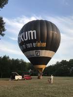 D-OMMP Heißluftballon beim Start im Neubrandenburger Kulturpark am 01.07.2018