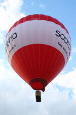 Skytours Ballooning, Heißluftballon, D-OOSO. Schroeder Fire Balloons. Ballonfestival Rheinaue Bonn am 11.06.2022.