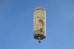 Start der Heißluftballone bei der Warsteiner Internationale Montgolfiade (WIM 2023) am Montag, den 4.9.2023 auf dem Gelände der Warsteiner Brauerei.
Sonderform  Zuckerdose  HB-QYZ mit einem Volumen von 2850 m3 und einer Höhe von 32 m