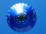 Völlig lautlos, gleitet der blaue Ballon D-OQCL, mit rd.7800m³ Heißluft, nächst Ried durch die morgendlichen Lüfte; 240519