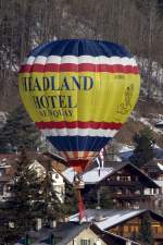 G-BYPD, Cameron, A-105, 23.01.2010, Chateau d´Oex, Switzerland    