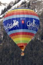 HB-QLR, Cameron, Z-105, 23.01.2010, Chateau d´Oex, Switzerland     