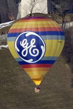 F-GSGE, Cameron, Z-120, 23.01.2010, Chateau d´Oex, Switzerland    