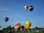 11.Internationales Ballonfestival in Rust am Europapark,  ber 30 Ballone hier beim Start,  Sept.2010