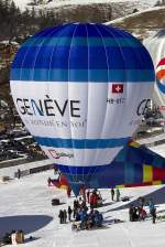 Private, HB-QTZ, Cameron, Z-105, 26.01.2013, Chateau d´Oex, Switzerland        