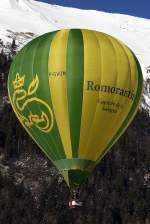 Private, F-GVOM, Cameron, Z-90, 26.01.2013, Chateau d´Oex, Switzerland



