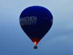 6000 m³ Volumen Heißluftballon PH-TUA von Fredair,  RWTH Aachen University  am 08.10.2012 über Aachen.