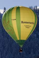 F-GVOM, Cameron Z-90, 25.01.2009, Chateau d´Oex, Switzerland