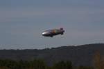 Luftschiff am 19.09.09 im Landeanflug auf Pratzschwitz.