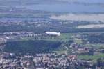 Deutsche Zeppelin Reederei   Zeppelin LZ N07-100   D-LZZF   Fotografie-Ort: Berg Pfnder, 1.064m ber dem Meeresspiegel  Datum: 07.08.10