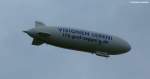 Zeppelin D-LZZF / LZ N07-100 mit der Aufschriftseite  VISIONEN LEBEN  ber Wasserburg (Bodensee, September 2013)