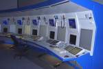 Blick in den neuen Raum der Deutschen Flugsicherung Niederlassung Karlsruhe mit hochmodernen Computern und Sprechfunkgerten (Center Karlsruhe, 30.08.08)    