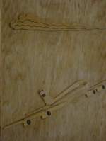 Eine in Holz geschnitze Boeing 707 (17.08.10)