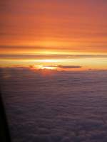 Sonnenuntergang zwischen London und Berlin. 15.06.2013