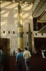 Washington D.C., National Air and Space Museum, sowjetische Rakete (3.11.1990)