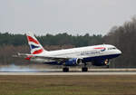 British Airways, Airbus A 319-131, G-EUPR, BER, 03.03.2024