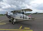Bücker Bü 133 Jungmann, D-EIII bei der Vintage Aerobatic World Championship in Gera (EDAJ) am 16.8.2019