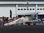 Bücker Bü 131 PA Jungmann, OE-AMG auf dem Vorfeld in Gera (EDAJ) bei der Vintage Aerobatic World Championship  am 17.8.2019