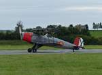 Bücker Bü 131 Jungmann, D-EIWW auf dem Weg zum Start in Gera (EDAJ) bei der Vintage Aerobatic World Championship  am 17.8.2019
