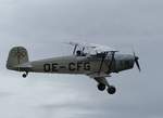 Bücker Bü 131 Jungmann, OE-CFG bei der Vintage Aerobatic World Championship  in Gera (EDAJ) am 17.8.2019