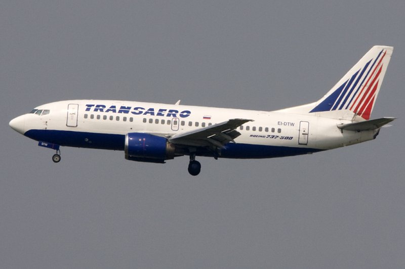 Transaero, EI-DTW, Boeing, B737-5YO, 01.05.2009, FRA, Frankfurt, Germany

