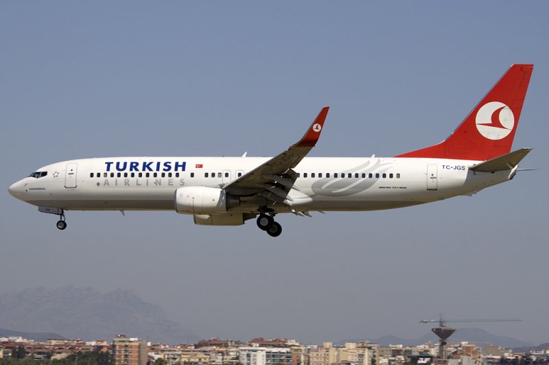 Turkish Airlines, TC-JGS, Boeing, B737-8K2, 13.06.2009, BCN, Barcelona, Spain 

