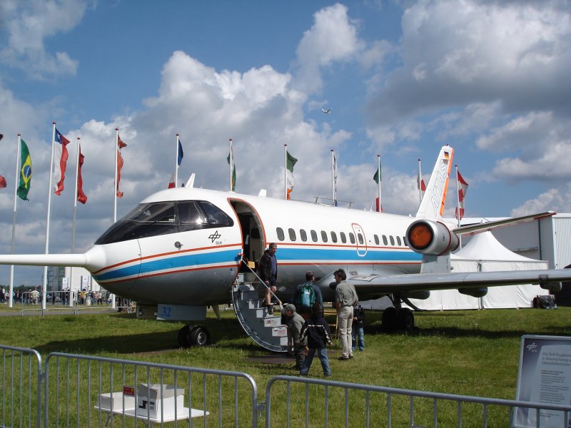 VFW-614 ,
1971 erstmals geflogene Dsenverkehrsmaschine der Bundesrepublik Deutschland, gebaut in Bremen,
zu sehen zur ILA 2006 in Berlin
