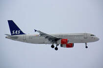 SAS Scandinavian Airlines, OY-KAT, Airbus A320-232,  Hildegun Viking , 18.Januar 2017, ZRH Zürich, Switzerland.