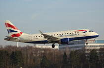 British Airways Cityflyer, G-LCYF,(c/n 170000298),Embraer ERJ170-100LR, 28.01.2017, HAM-EDDH, Hamburg, Germany 