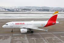 Iberia, EC-JAZ, Airbus A319-111, msn: 2264,  Las Médulas , 19.Januar 2017, ZRH Zürich, Switzerland.