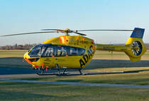 EC 145T-2 ADAC D-HEMS, im Abendlicht vor der ADAC-Werft in EDKB - 29.11.2016