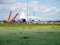 Das letzte Stck ging es dann auf Schienen mit Hilfe einer Seilwinde, 27.05.2009.