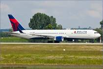 Take off B767/Winglets/ Delta/ MUC/Mnchen/Germany.