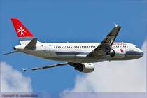 Take off A320/ Air Malta/ MUC/Mnchen/Germany.