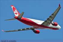 Take off A330/ Air Berlin/ MUC/Mnchen/Germany.